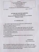 Avviso di convocazione Consiglio Direttivo (integrato dai Collegi dei Revisori dei Conti e dei Probiviri)